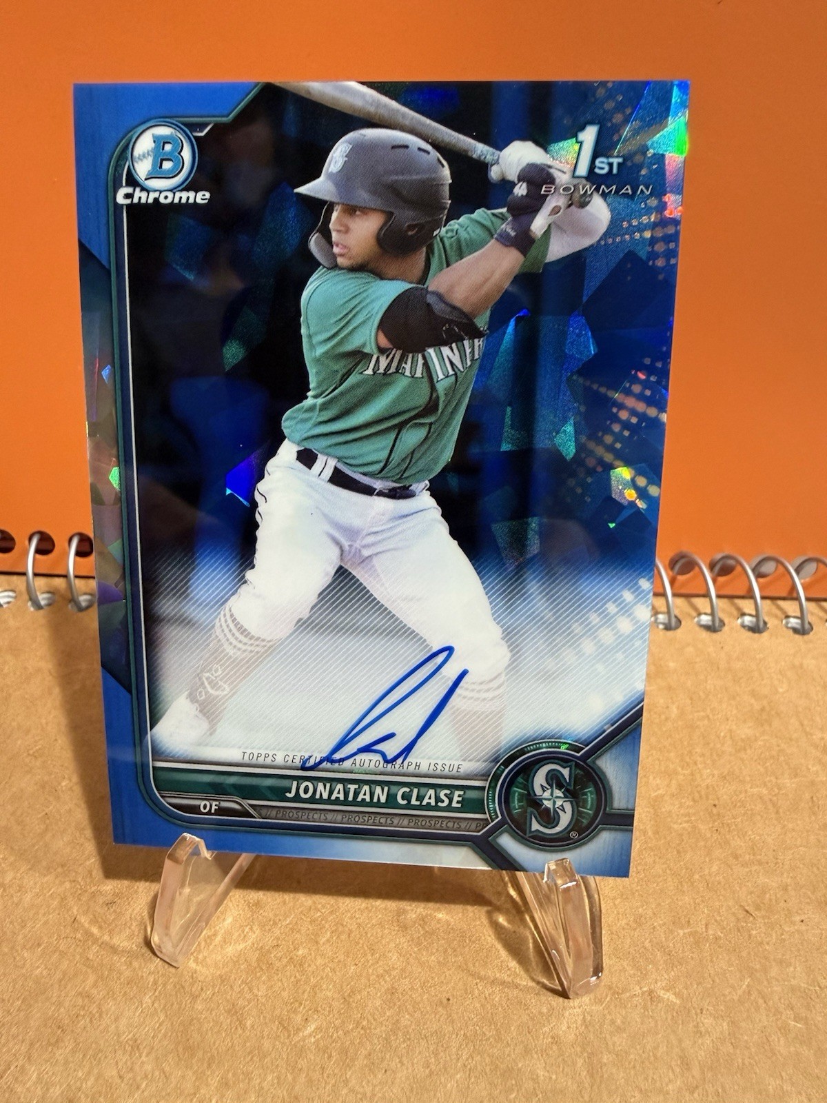 2022 Bowman Sapphire Edition Chrome Prospects Auto Jonatan Clase #BSPA-JC Auto