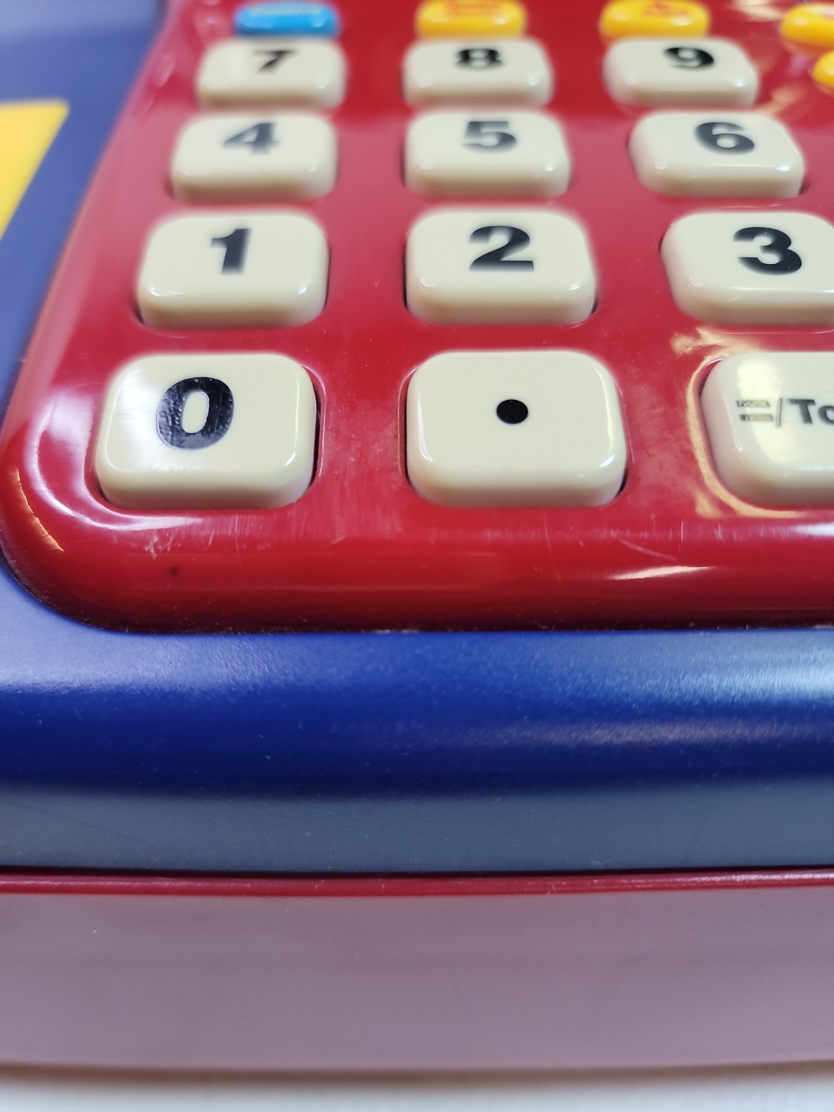 как выглядит Learning Resources Pretend Play Calculator Cash Register Toy Register Red Blue фото