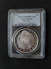 ROYAL MINT 2010 1OZ SILVER PROOF BRITANNIA COIN PCGS PR69DCAM