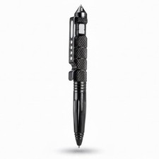 1 pcs Tactical Pen Aluminum Self Defense with Glass Breaker Pen Write Black Pen