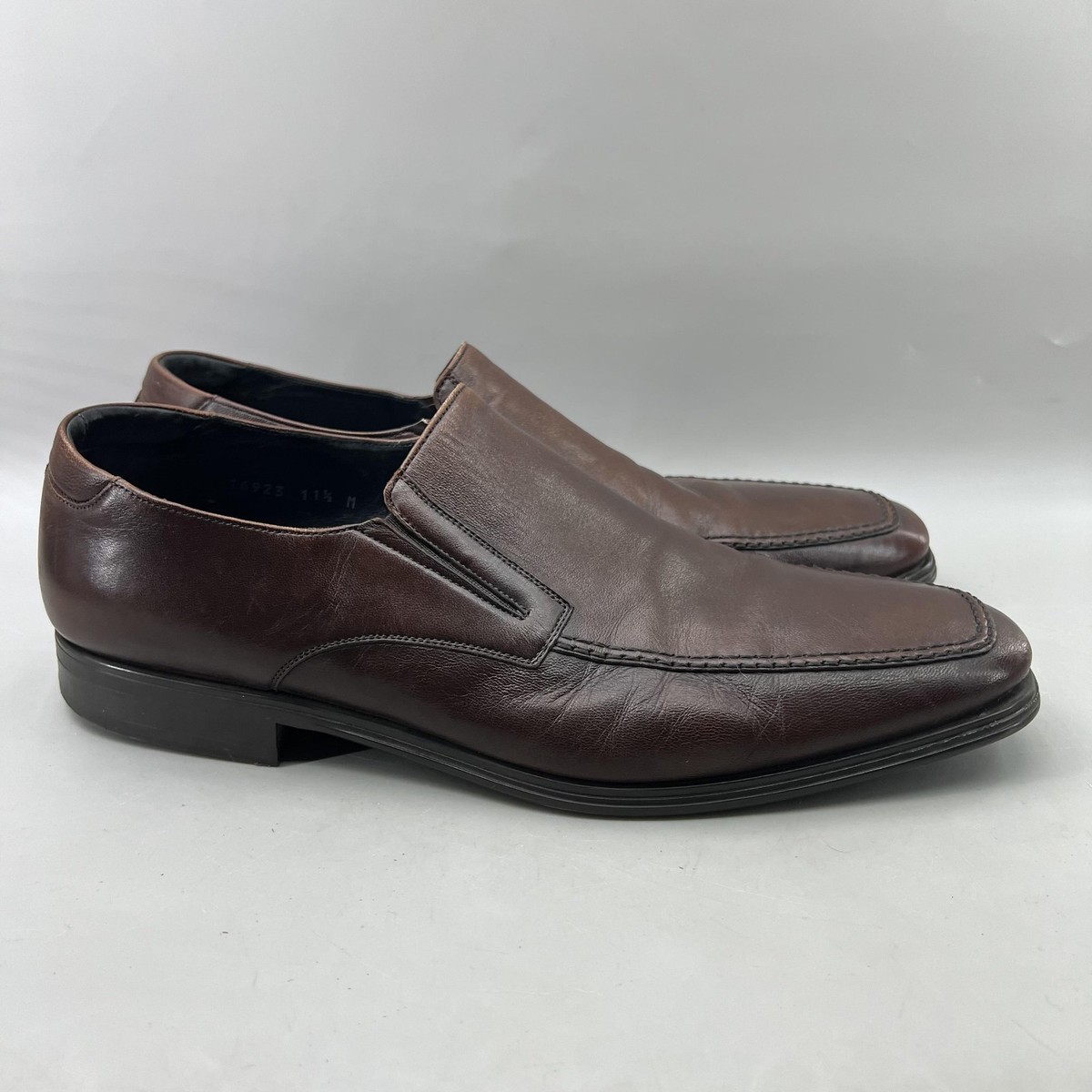 Magnanni Linea Merino Slip On Loafers Men Size 11.5 Brown  display picture 1