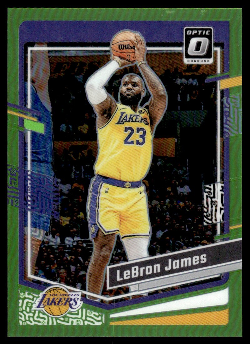 2023-24 Donruss Optic Lime Green LeBron James 090/149 Los Angeles Lakers #65