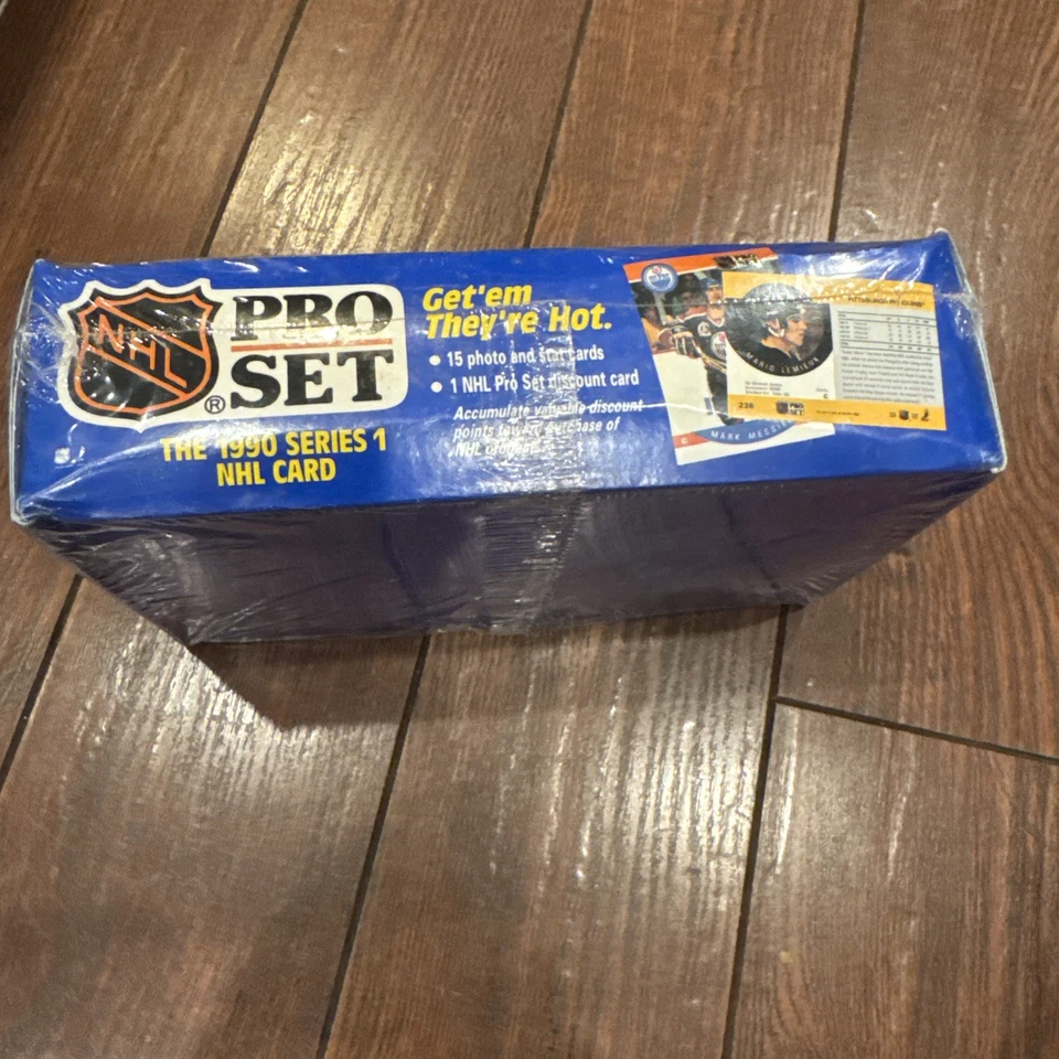 NUEVO SELLADO DE FÁBRICA 1990 Pro Set Serie 1 Hockey Hobby Box 36 Paquetes NHL HOF RC Foto 3 de 4