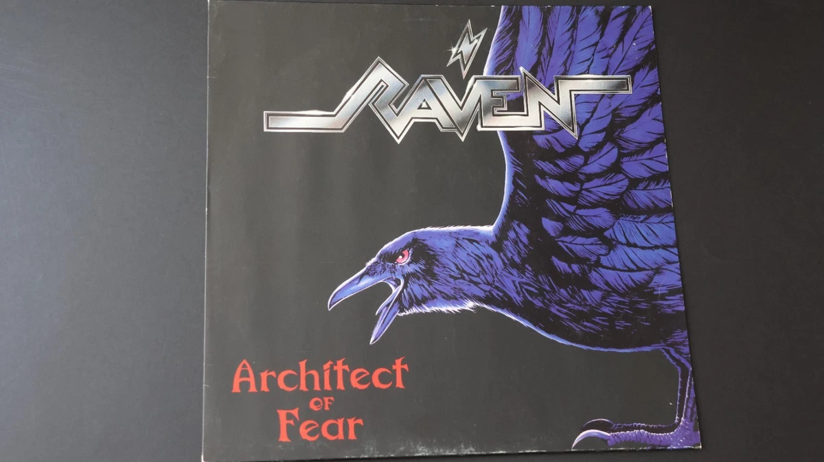 Raven – Architect Of Fear LP VINYL 1st PRESS HEAVY SPEED METAL 1991 Judas Priest