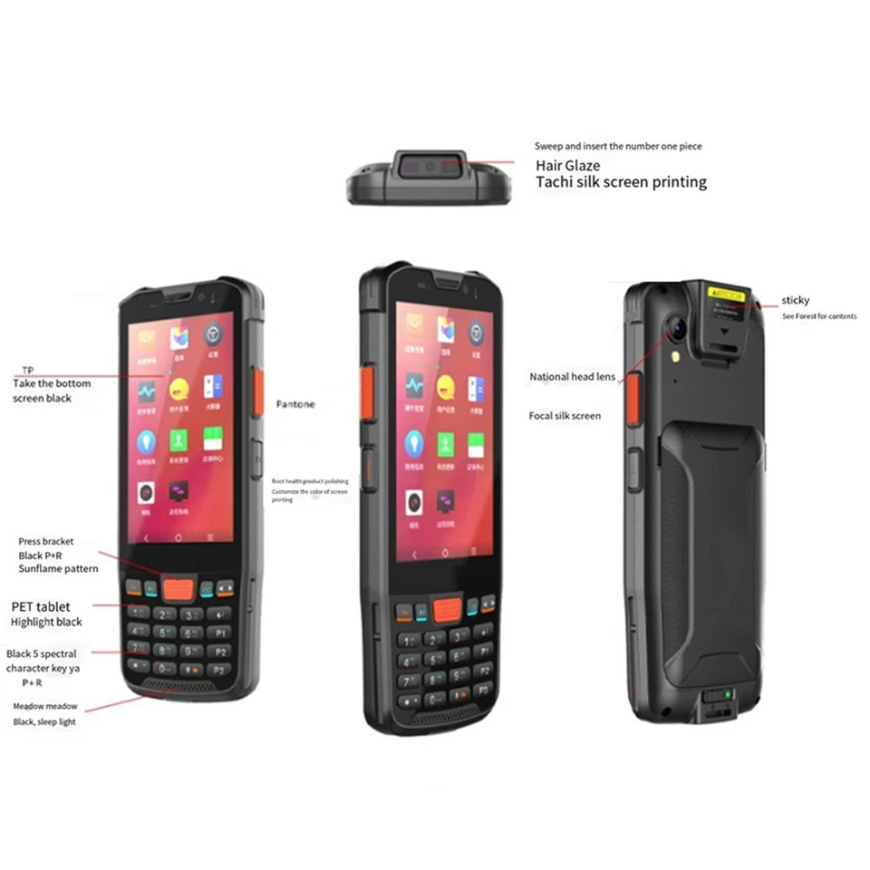 Android 11 PDA-Datensammler, Kabelloses WLAN-Terminal, 1D-, 2D-QR-Barcode-S1342 - Bild 2 von 4