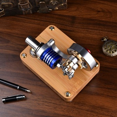 Stirlingmotor  Koaxiales Präzisionsmodell aus CNC-Metall,20 mm Zylinder