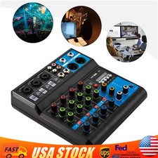 Audio Mixer Sound Mixing Console Power Mixing USB for Recording/DJ/Karaoke