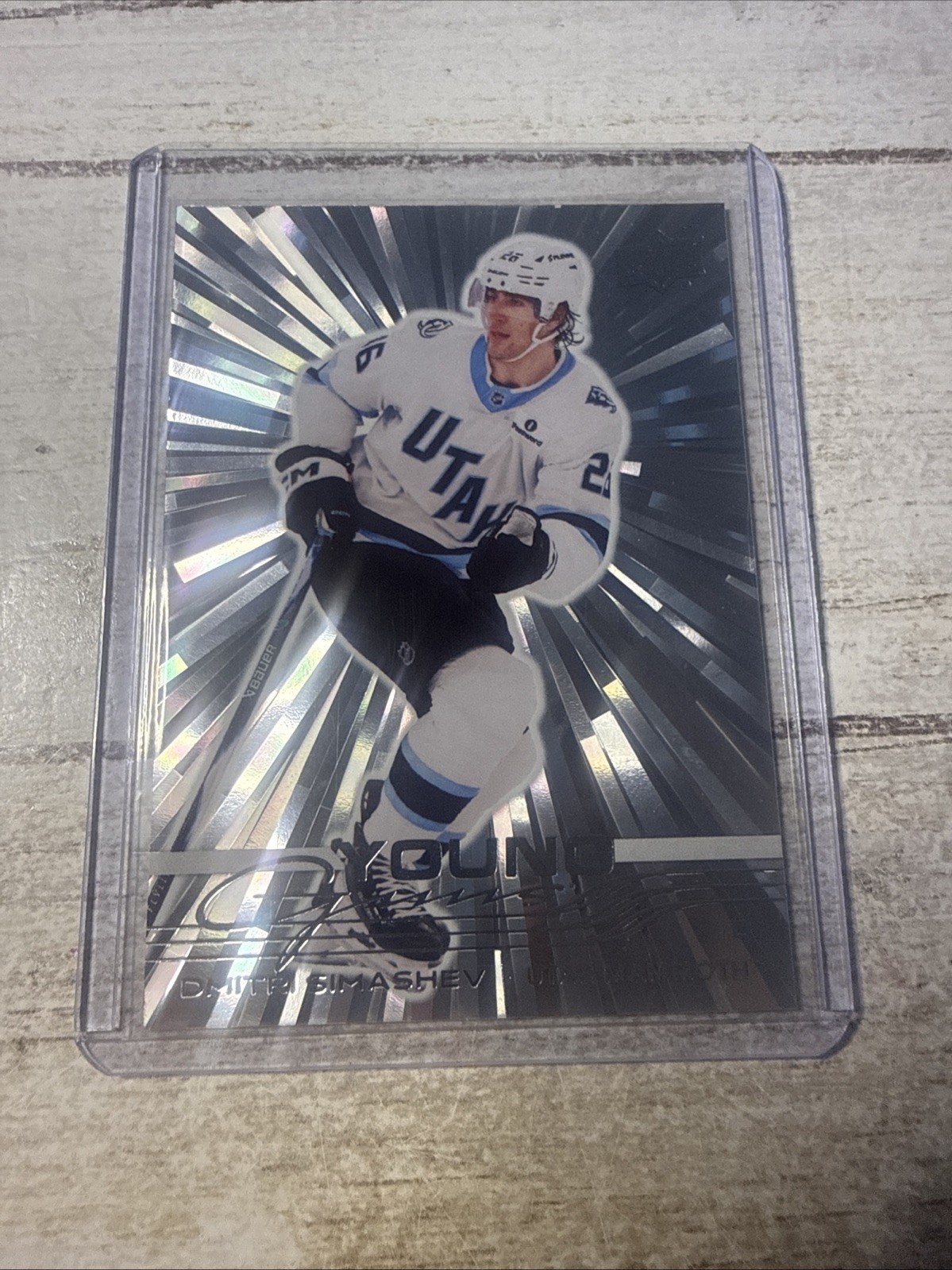 2025-26 Upper Deck Series 2 Dmitri Simashev #470 Young Guns Outburst Mammoth