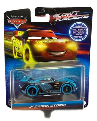 Disney Cars Jackson Storm Glow Racers 1:55 PACKAGE WEAR FREE SHIPPING!