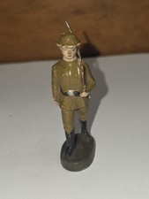 Vintage ELASTOLIN WWI Doughboy toy Soldier Composition Figure Marching Germany