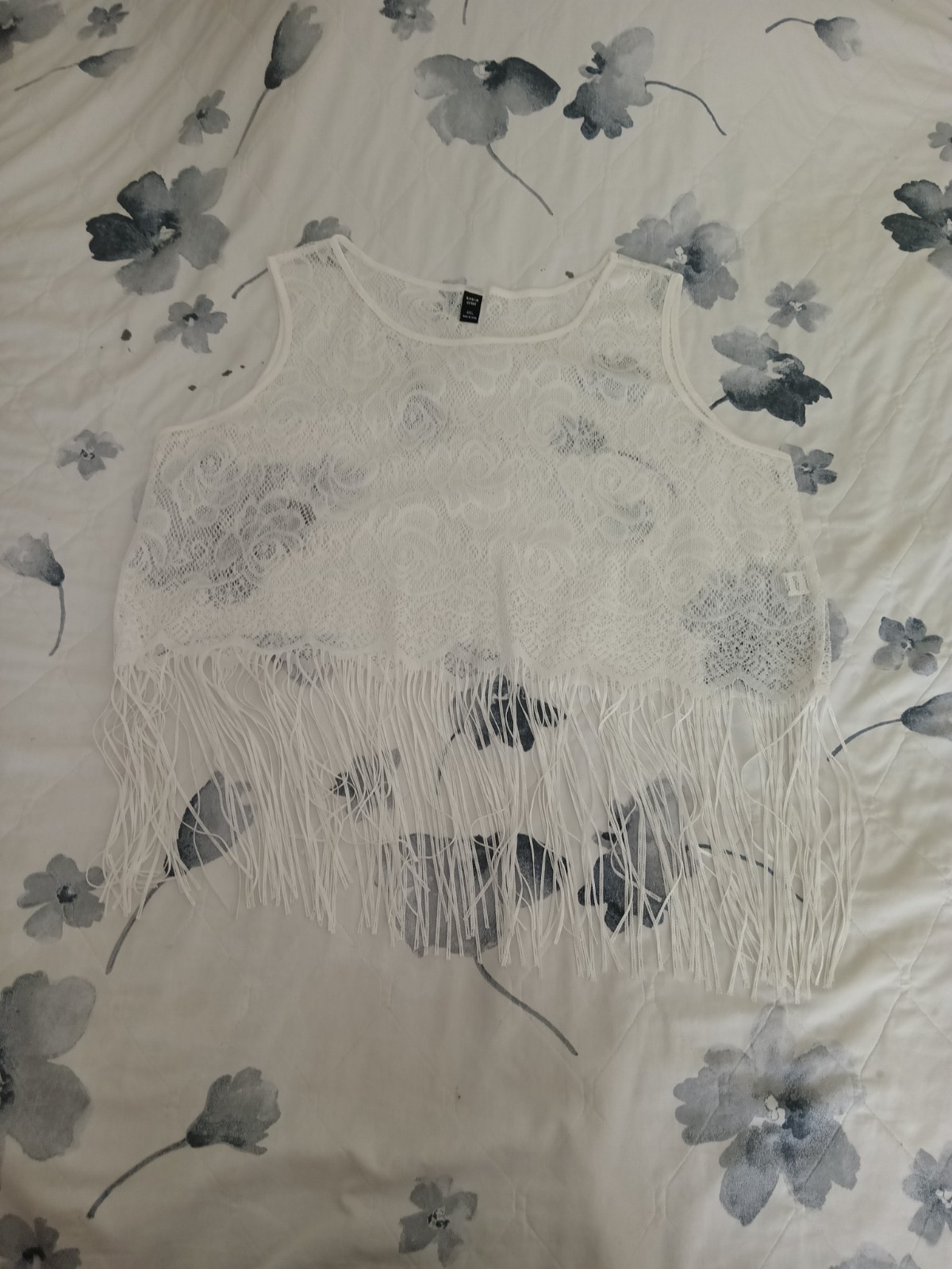 SHEIN 4XL Festival White lace fringe | eBay