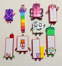 Numberblocks Learning Figurines Numbers 6 through 14 EUC hand2mind