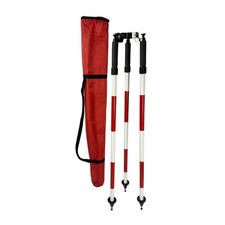 Tripod TR02 Aluminium Dreibeinstativ rot-wei&szlig; &Oslash;38mm St&auml;be GPS mit Tasche