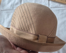 Women Wool Church Hat Bowler Top Classy Lady Wedding Formal