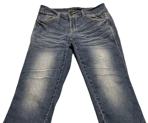 Vanilla Star ~ Women’s  ~ Blue ~ Jeans ~ Size  4 ~ Cropped ~ Denim - Picture 7 of 22