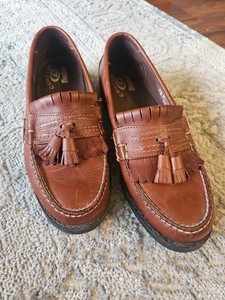 Dexter Comfort Men's Leather Loafers With Tassel Design Size 11M