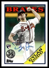 2023 Topps Update DYLAN DODD AUTO 1988 TOPPS 35TH BRAVES RC 88BAU-DDO