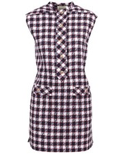 Gucci Check Tweed Tunic Dress Women's  38