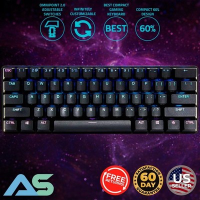 Steelseries Apex Pro Mini Gen 2 60% Wired Gaming Keyboard HyperMagnetic Switches