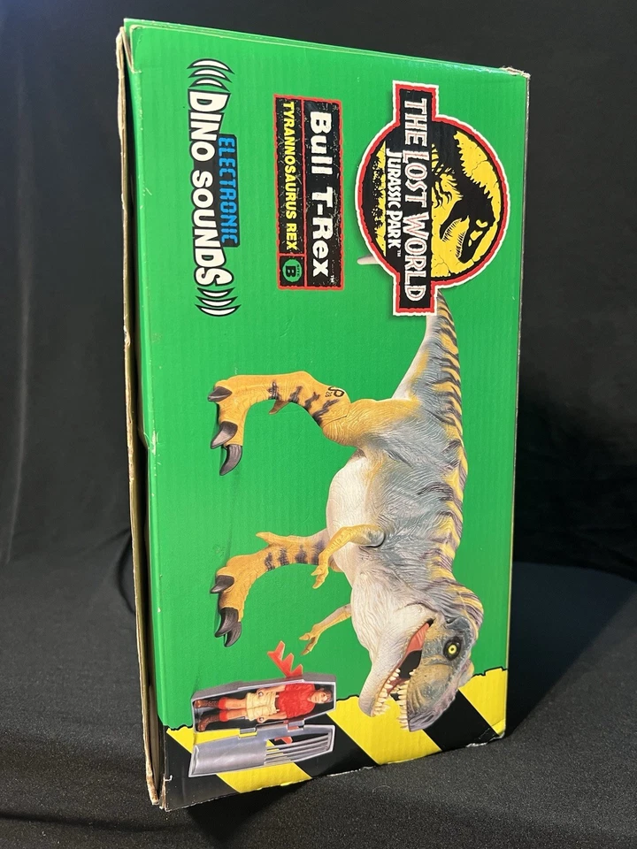 Figura de acción Jurassic Park Lost World Electronic Bull T-Rex Kenner 1996 Foto 3 de 4