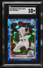 2020 Bowman Chrome Draft Sapphire Edition Tink Hence #BD-86 SGC 10 GEM 09an