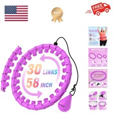 Weighted Hula Circle Hoops for Adults Weight Loss, Infinity Fit Hoop Plus Siz...