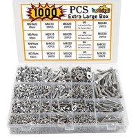 Schrauben Und Muttern Sortiment Set M3-M6 Innensechskant 304 1000 StüCk