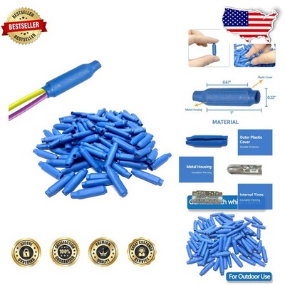 Blue Wire Connectors B Type 1000pc Silicone Gel Waterproof Crimp