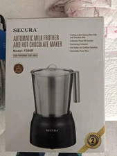 Secura Automatic Milk Frother & Hot Chocolate Maker Stainless Steel