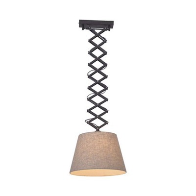 Näve Scheren Pendelleuchte Lampe Adrienne Anthrazit/Natur Ø30cm max. 40W E27