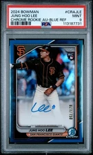 Jung Hoo Lee RC Auto /150 TRUE BLUE Chrome 2024 Bowman #CRA-JLE PSA 9 Mint