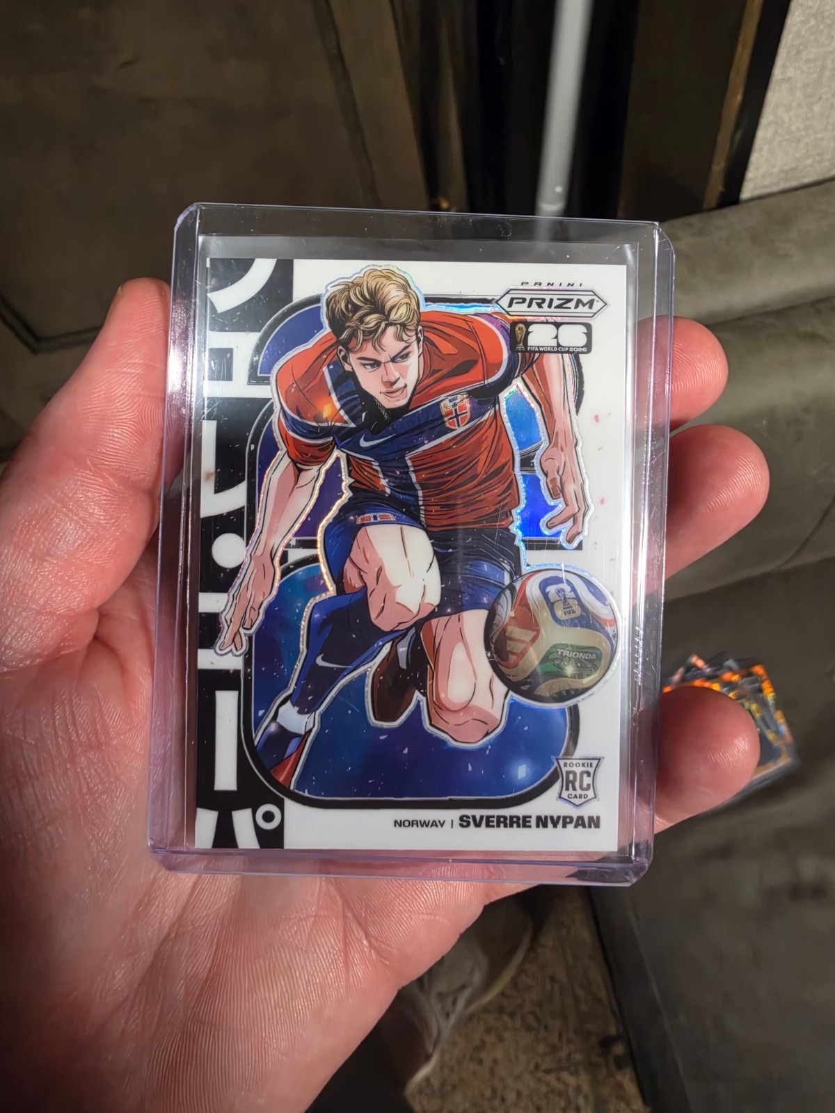Sverre Nypan #13 Soccer Cards 2026 Panini Prizm FIFA Manga trading card — raw and PSA graded price guide
