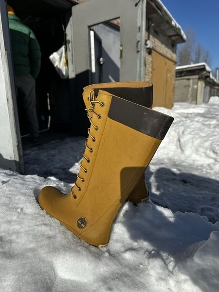 Women Timberland Rubber Boots Yellow 36