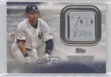 2021 Topps 70th Anniversary Manufactured Logo Derek Jeter Patch HOF 0xz8