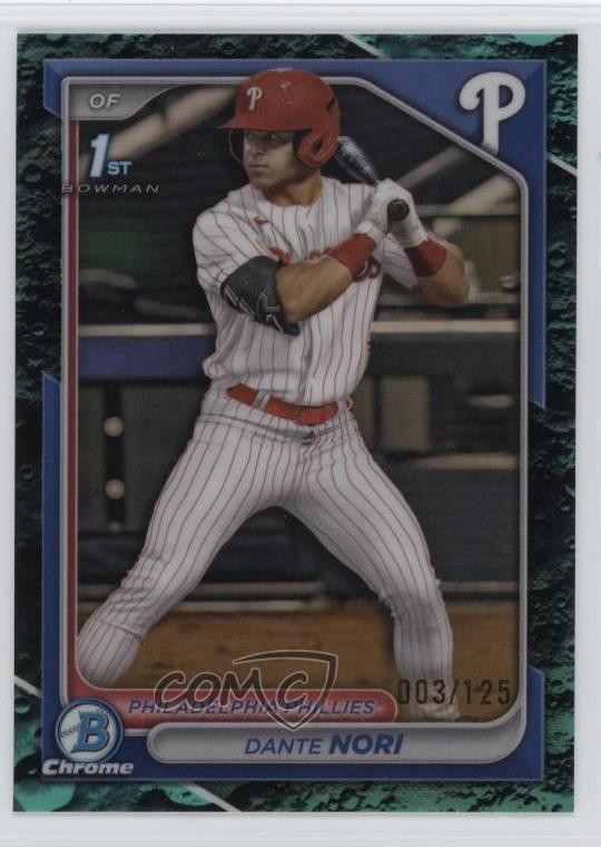 2024 Bowman Draft Chrome Aqua Lunar Refractor /125 Dante Nori #BDC-16 1k9t