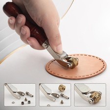Leathercraft Spacer Handle Working Tool for DIY Leather Crafting Beginners