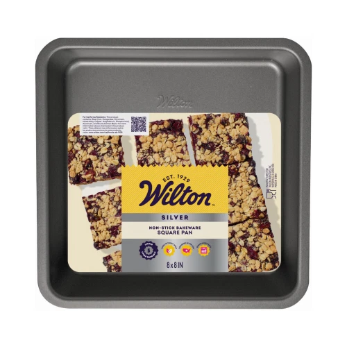 Wilton 191003178 Recipe Right 8-Inch Square Non-Stick Cake Pan - Quantity 1