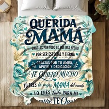 Dear Mom Thank You Quote Coral Fleece Blanket