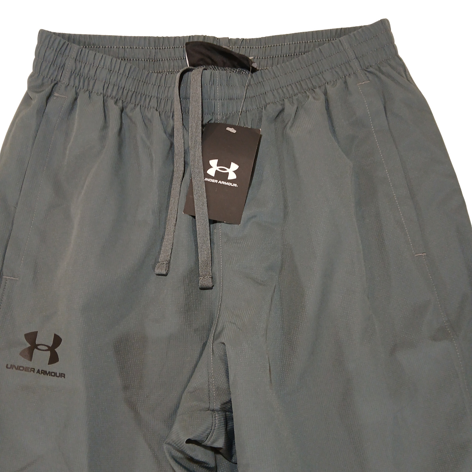 Under Armour Mens Vital Woven Training Pants Gray Black Mesh Lined Track Pants S