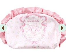 NWT My Melody Romantic Frill Rounded Zipped Pouch Sanrio Hello Kitty 2024