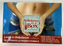 Bellydance Finger Cymbals with Dolphina  Box Kit & Music CD (Missing DVD)