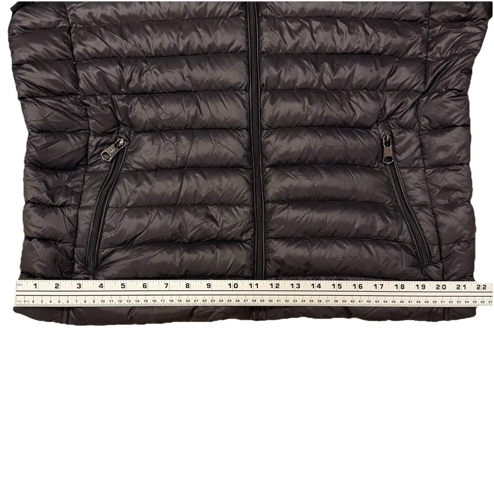 Chaqueta acolchada Calvin Klein para hombre L 7 grados cremallera completa empaquetable premium plumón capucha Foto 3 de 4