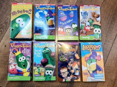 Lot of 8 Big Idea Christian Animated Cartoon Mixed VHS Video Tapes Vacation Bbl
