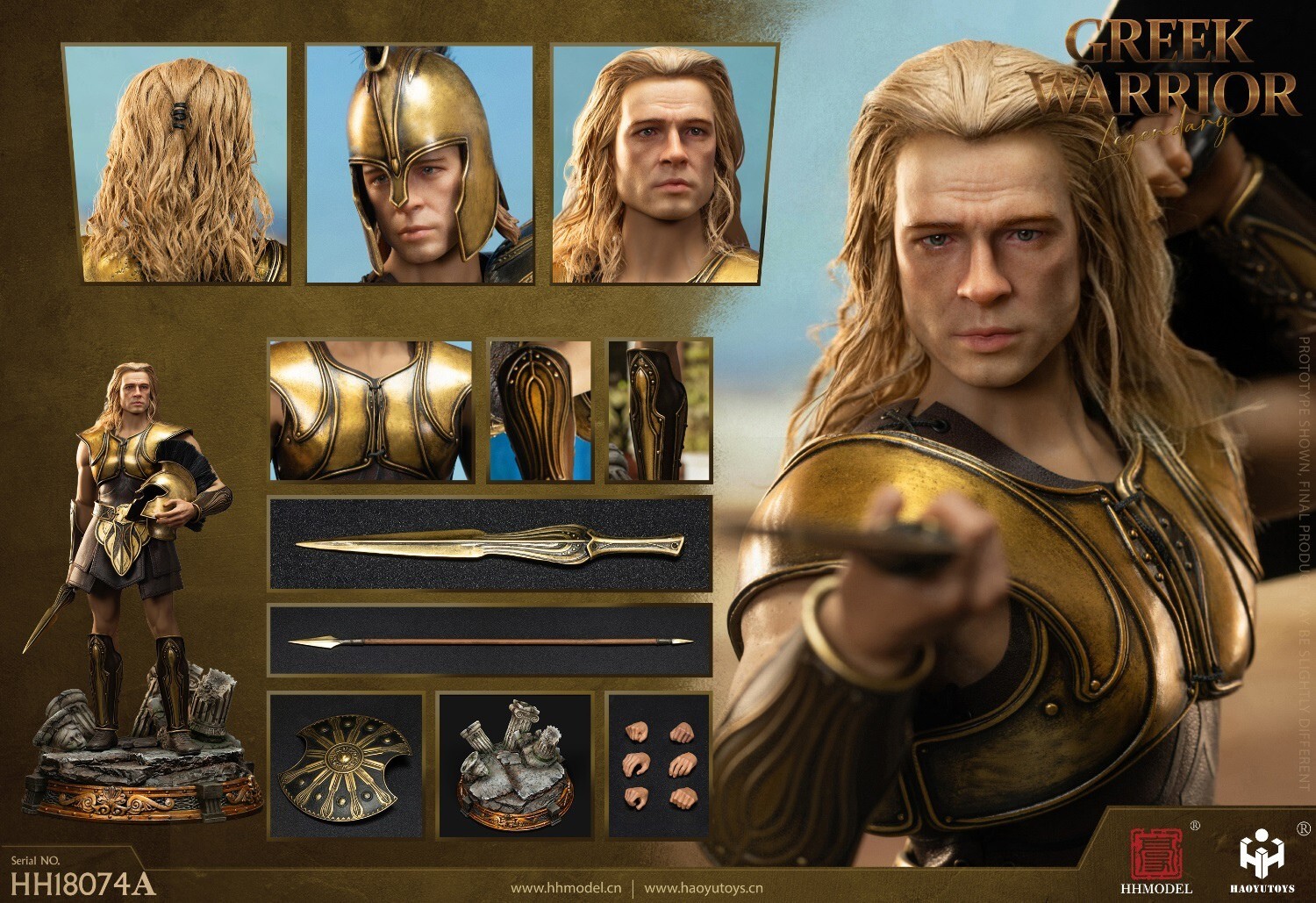 その他 HHmodel & HaoYuTOYS 1/6 Greek legendary HHMODEL HH18074A 1/6 Greek Legendary Warrior 12