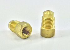316 Tube Adaptor 38-24 Threadsfemale To 38-24 Bubble Flare Male 2 Pcs 316 Tube Adaptor 38-24 Threadsfemale To 38-24 Bubble Flare Male 2 Pcs