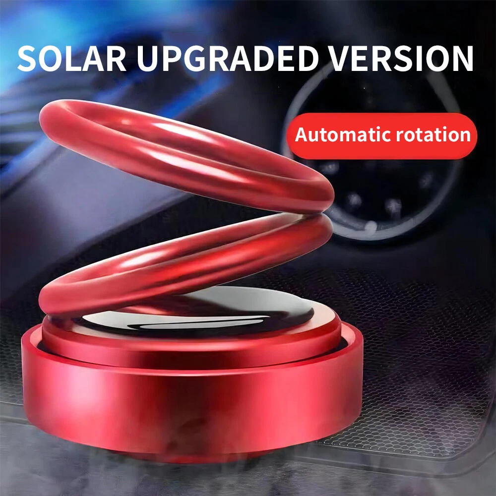 Solar Rotating Car Air Freshener Perfume Solar Auto Rotation