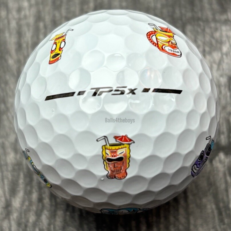 Taylormade TP5x Pix Tiki Hawaii Logo Golf Balls (3 New Golf Balls