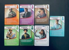 Pandemic | All 7 Role Cards | Official Extra/Replacement Game Pieces