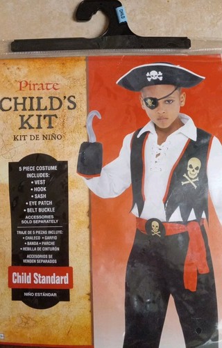 Piraten Freibeuter Kostüm Zubehör Set Kind Jungen, brandneu - Bild 2 von 4