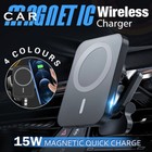 15W Magnetic Car Phone Holder Wireless Charger For MagSafe iPhone15/14/13Pro Max